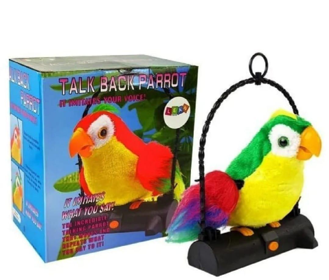 Electric Plush Parrot Toy Multicolor – Interactive Talking Toy for Kids