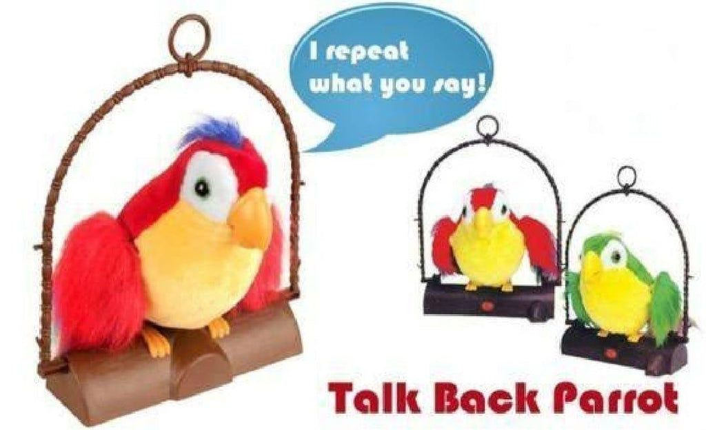 Electric Plush Parrot Toy Multicolor – Interactive Talking Toy for Kids