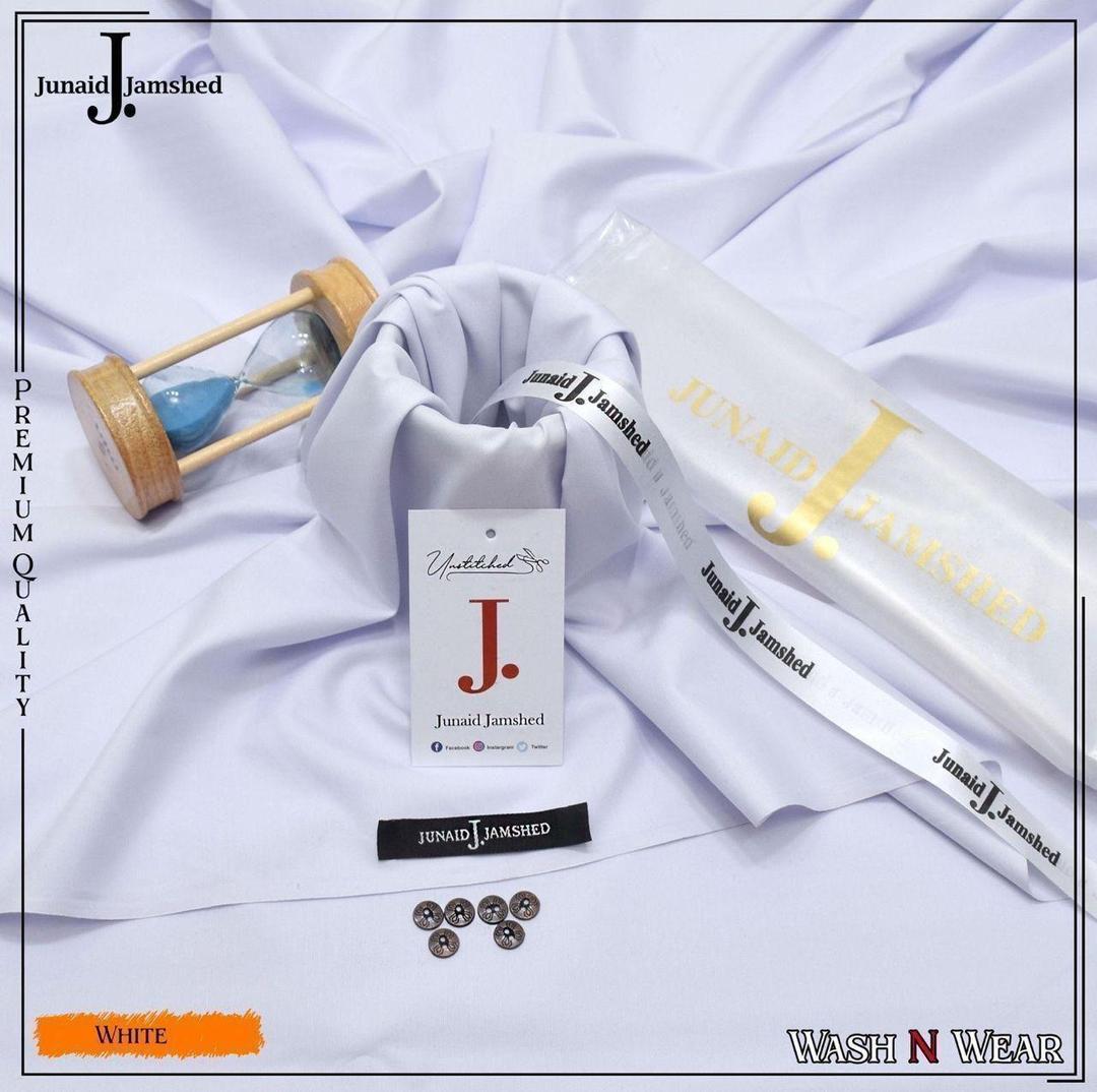 Men's White Unstitched Wash & Wear Suit – Premium Summer Shalwar Kameez Fabric