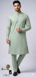 Men's Stitched Boski Plain Suit – Premium Traditional Shalwar Kameez for Men