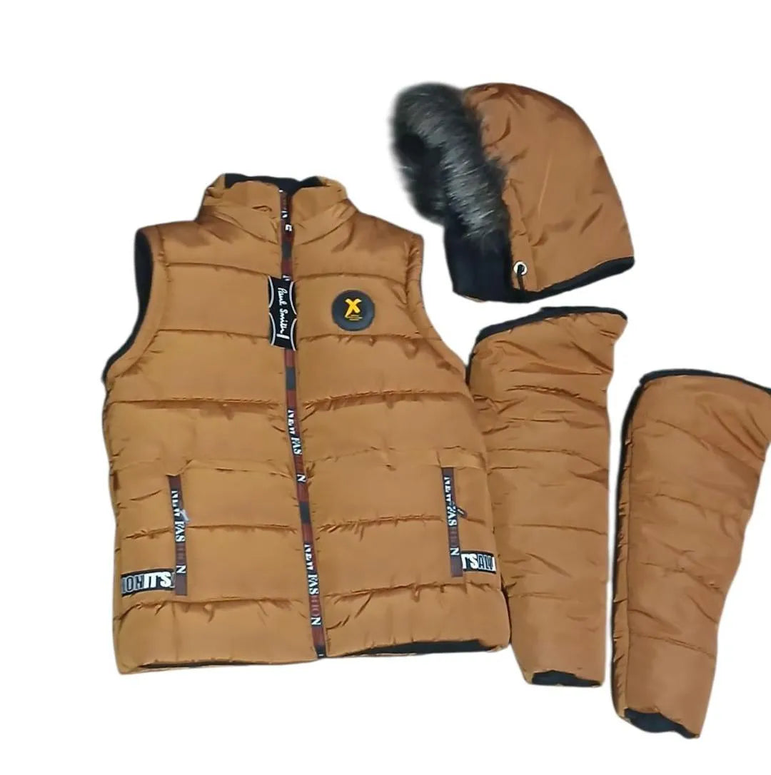 Men's Polyester Puffer Jacket | Lightweight Warm Winter Coat