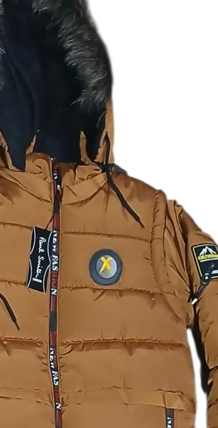 Men's Polyester Puffer Jacket | Lightweight Warm Winter Coat