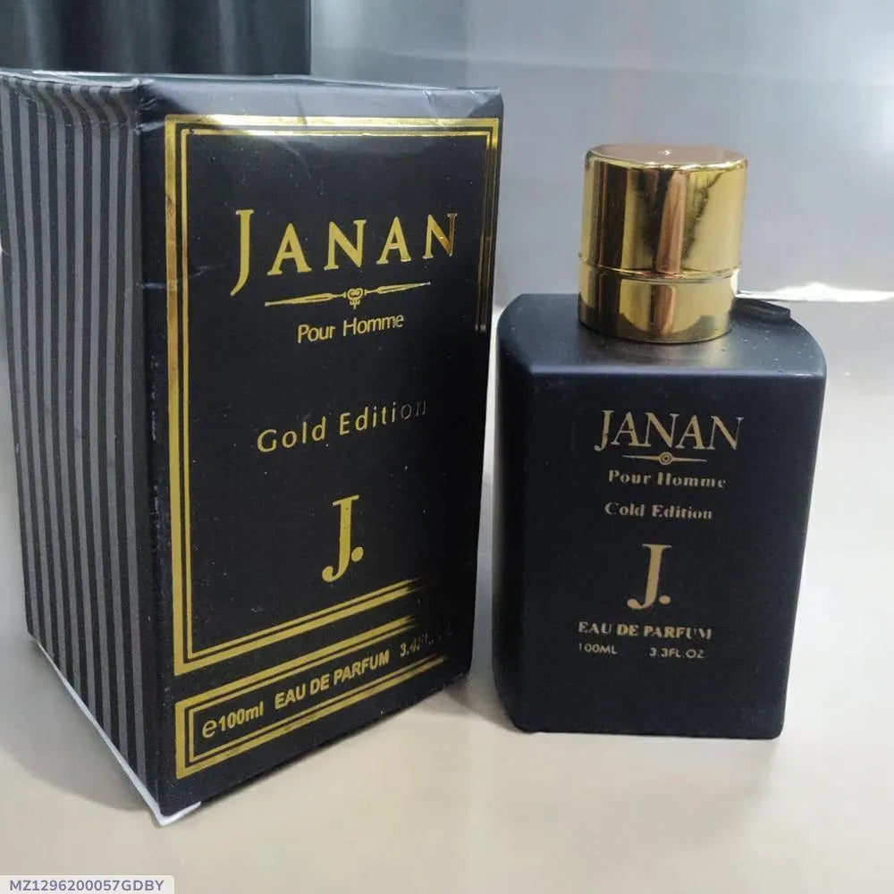 Janan Gold Edition Unisex Perfume 100ML – Premium Long Lasting Fragrance Black Bottle