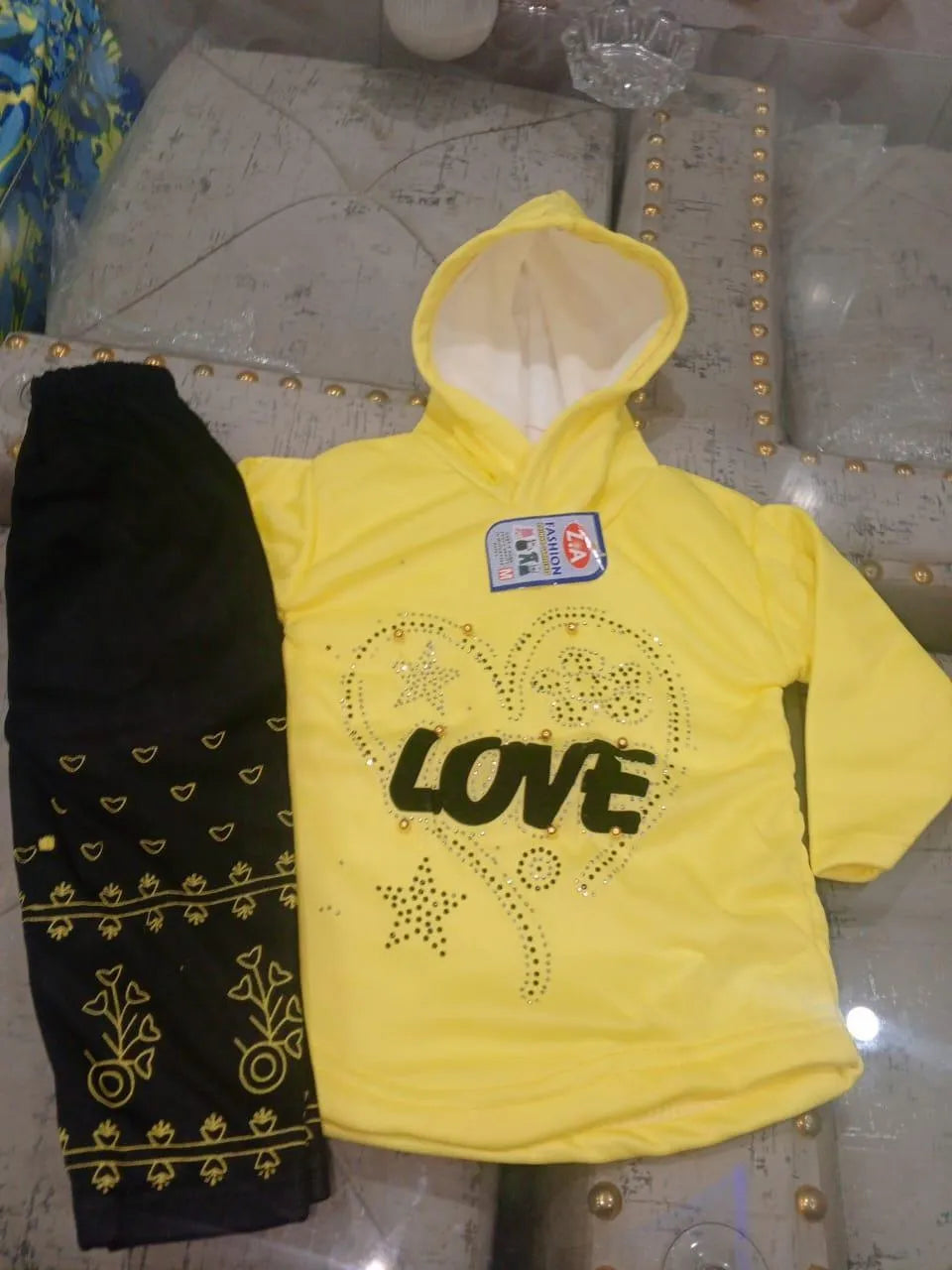 Fleece 2-Piece Set for Girls 1–5 Years – Warm Winter Outfit for Kids