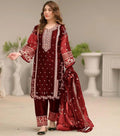 Women's Embroidered 3-Piece Suit – Stitched Pakistani Lawn Dress with Dupatta