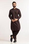 Brown Wash & Wear Men's Stitched Suit – Premium Winter Shalwar Kameez Pakistan