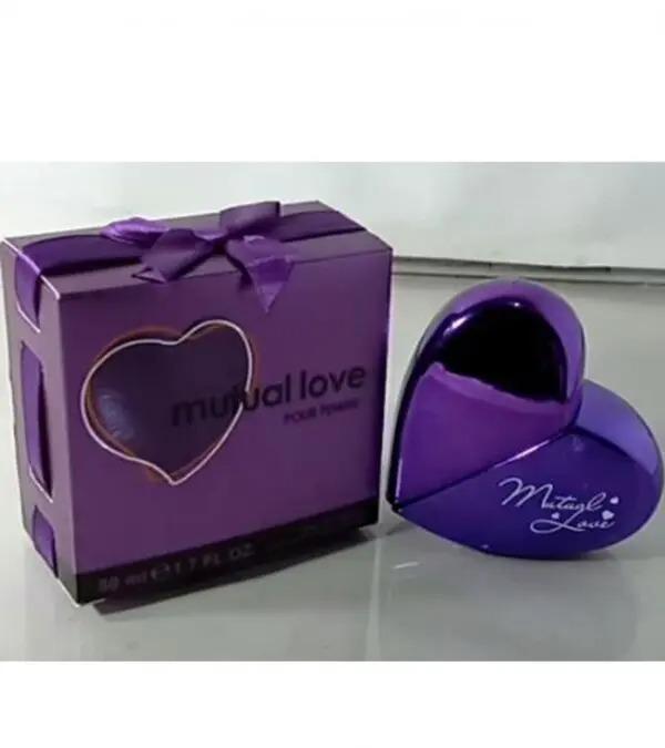 Moral Love Perfume 50ML – Purple Heart Design Long Lasting Fragrance for Women
