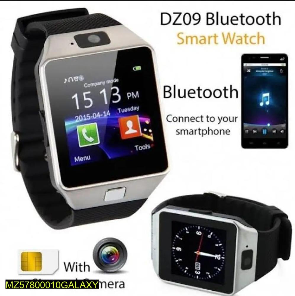 DZ09 Bluetooth Smart Watch with Camera & SIM Card Support – Touchscreen Smartwatch