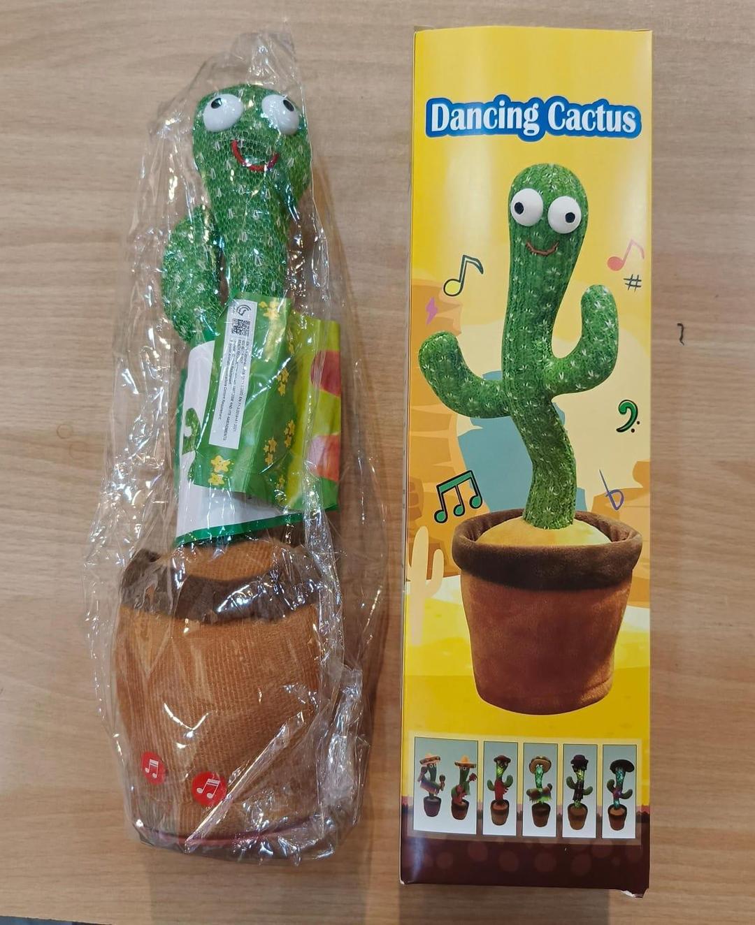 Dancing Cactus Plush Toy with LED Lights & Music – Interactive Toy for Kids 1–10 Years