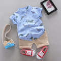 Baby Dinosaur Cotton Suit – Short Sleeve 2-Piece Outfit for Infants & Toddlers