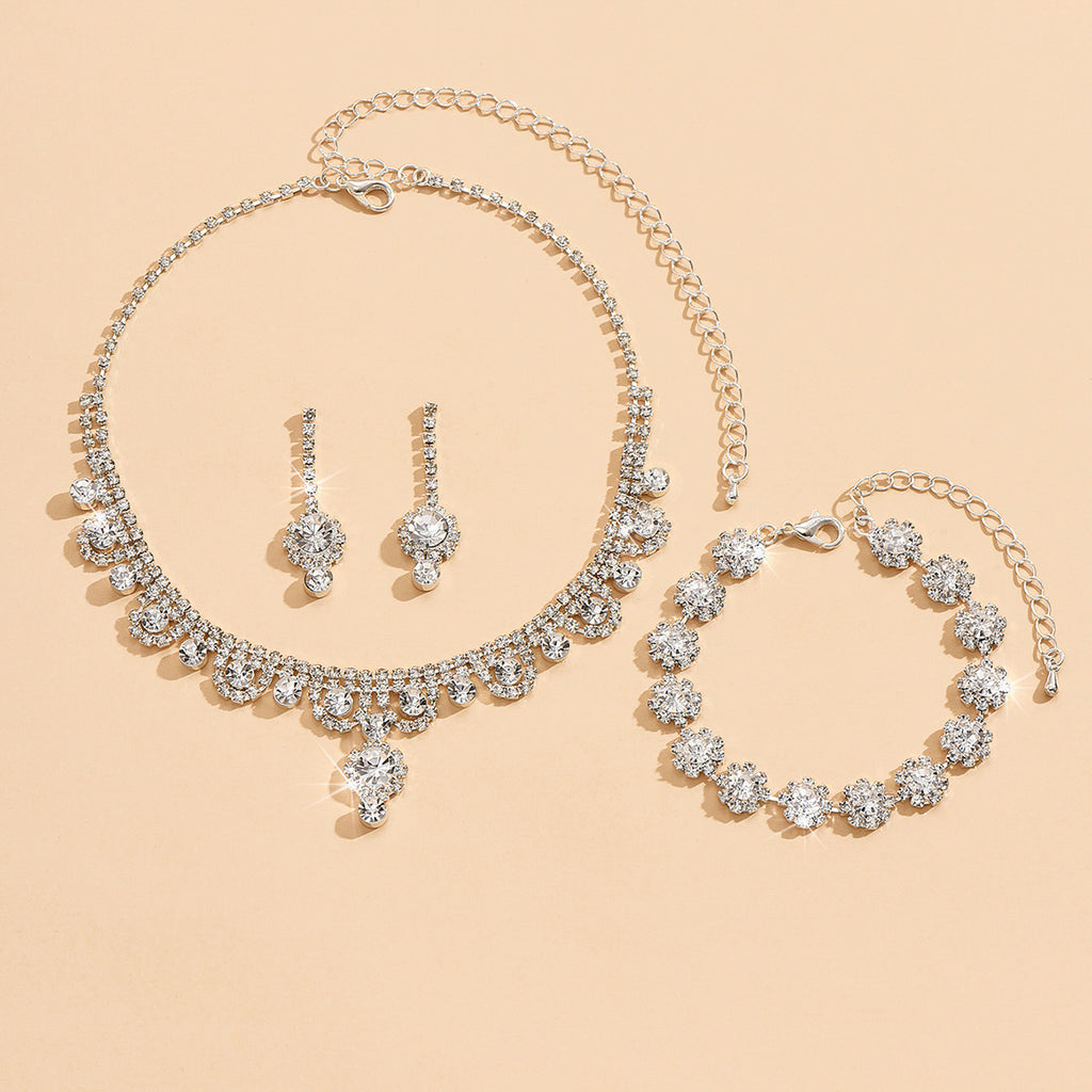 Premium Water Diamond Jewelry Set for Women – Luxury Necklace & Earrings Set