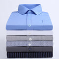Men's Plus Size Business Shirt | Loose Fit Long Sleeve Shirt in 6 Colors