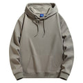Unisex Solid Color Hoodie Sweatshirt | Cotton Blend Casual Wear