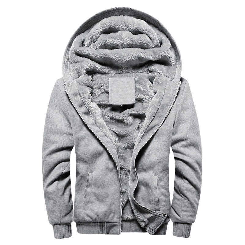 Men's Camo Navy Hooded Fleece Jacket | Warm Winter Coat