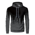 Men's 3D Print Fleece Hoodie | Loose Fit Warm Casual