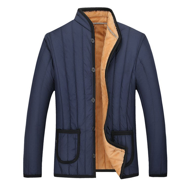 Velvet Padded Jacket for Men | Warm Winter Fashion Jacket