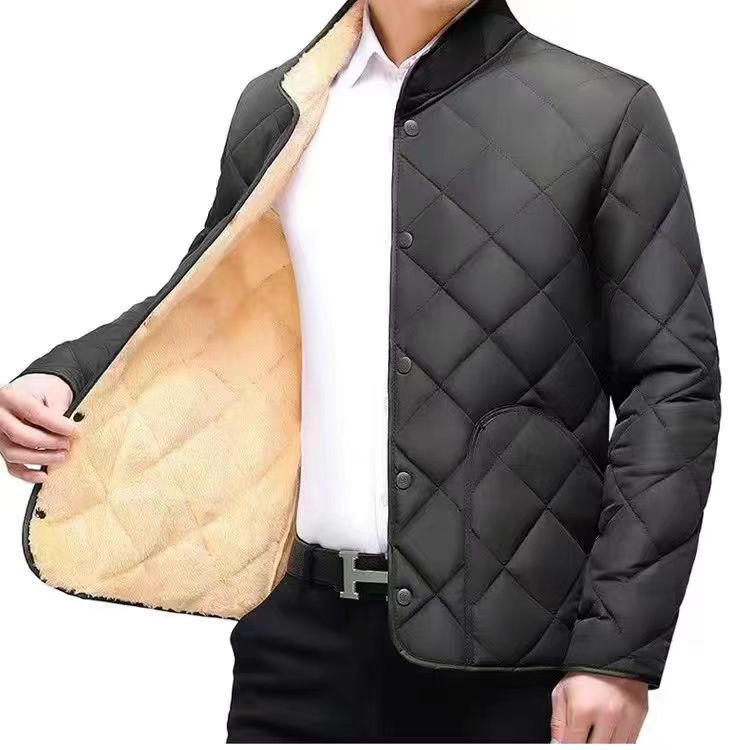 Velvet Padded Jacket for Men | Warm Winter Fashion Jacket