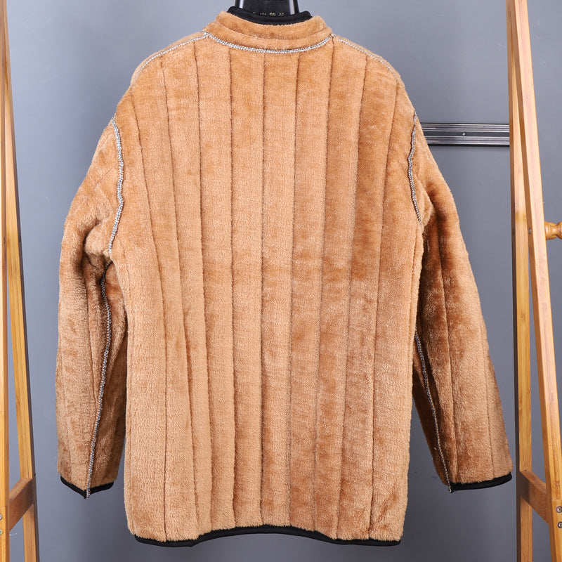 Velvet Padded Jacket for Men | Warm Winter Fashion Jacket
