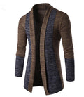 Men's Contrast Color Korean Cardigan | Stylish Casual Knit
